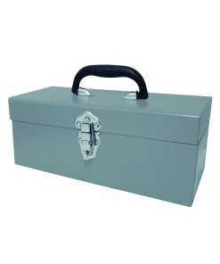 Caja portaherramientas metálica color gris 17" x 6" x 6" Surtek TB12G