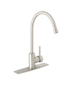 Monomando para Fregadero, Cuello Alto, Satín, diseño elegante y funcional, clave 46766 - FOSET TUBIG