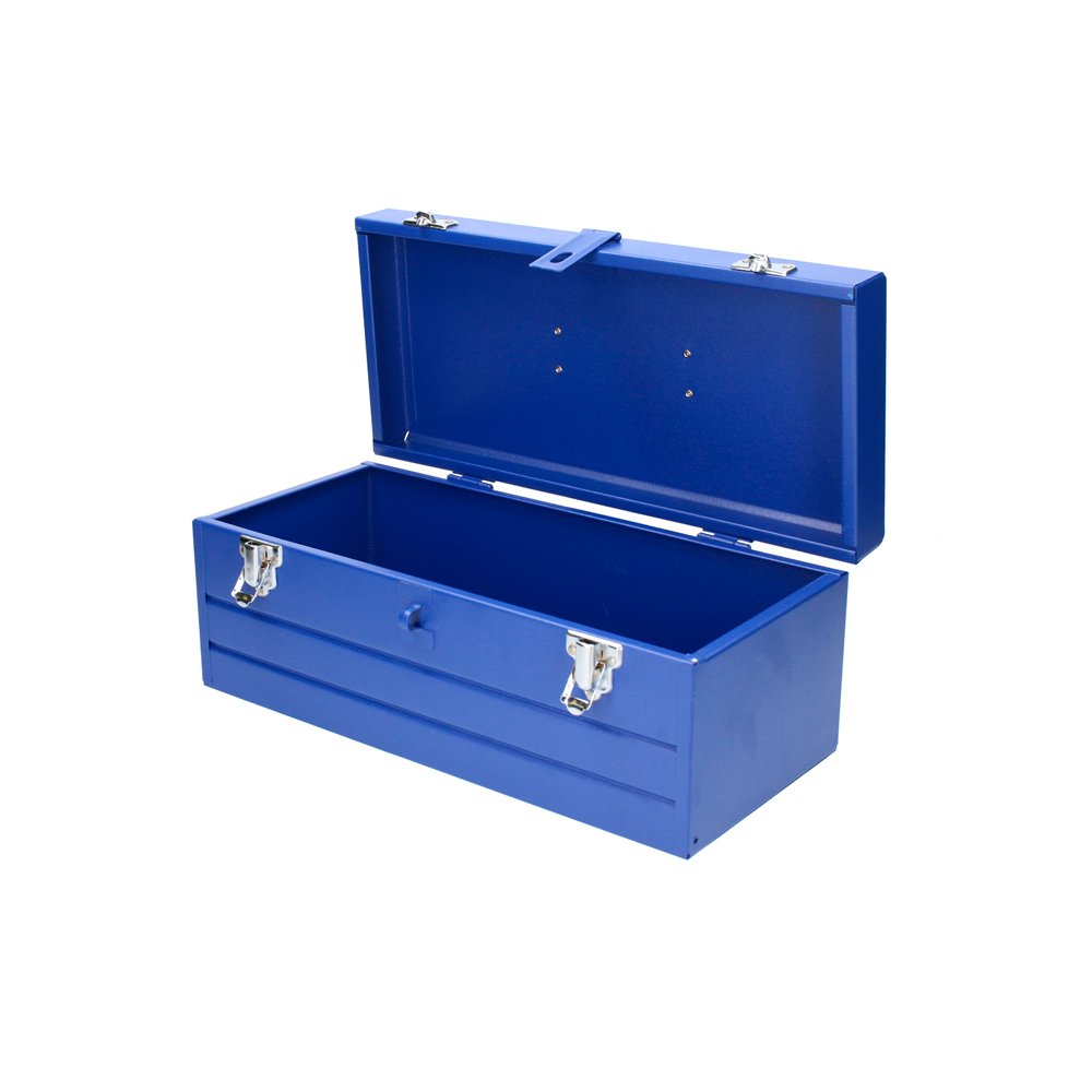 Caja portaherramientas metálica color azul sin charola 17" x 6" x 6" Foy TBF12