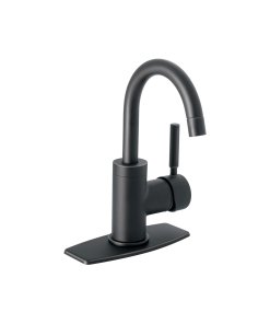 Monomando Corto para Lavabo, Negro Mate, elegante y resistente, clave 46764 - FOSET TUBIG