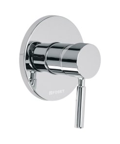 Monomando para Regadera, Acabado Cromo, Diseño Compacto y Funcional, Marca Foset Tübig, Clave 46789