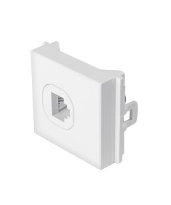 Toma de teléfono Volteck de 1.5 módulos línea Toledo Basic - Tecnología de conexión comunicativa para instalaciones económicas que proporciona acceso telefónico confiable con diseño funcional y accesible (Clave 29049)