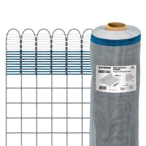 Rollo de 30 m x 1.05 m de malla mosquitera plástica gris