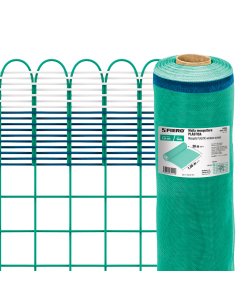Rollo de 30 m x 1.05 m de Malla Mosquitera Plástica Verde, Versatilidad para Uso Industrial y Construcción, clave 44953 - FIERO