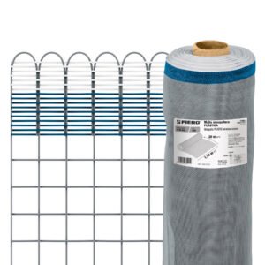 Rollo de 30 m x 1.7 m de malla mosquitera plástica gris