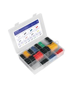 Juego de 580 piezas VOLTECK de Tubo Termocontráctil - Tecnología de aislamiento térmico para conexiones múltiples que protege empalmes contra humedad, corrosión y contactos accidentales (Clave 45367)