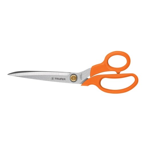 Tijera TRUPER 9-1/2" de acero inoxidable para costura - Tecnología de corte balanceado para trabajos detallados que combina precisión superior con manejo confortable (Clave 18495)