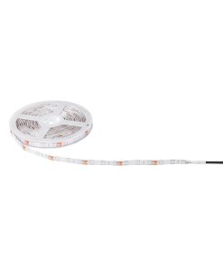 Tira LED 5 m 16 W rojo para interior/exterior Volteck - Luz ambiental vibrante para señalización o decoración en eventos y espacios comerciales (Clave 44027)