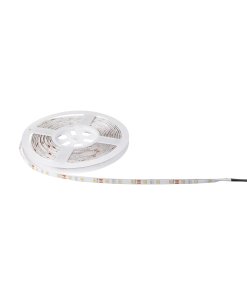 Tira LED 5 m 40 W multicolor RGB para interior/exterior Volteck - Potente sistema de iluminación programable para proyectos arquitectónicos o escénicos (Clave 46370)