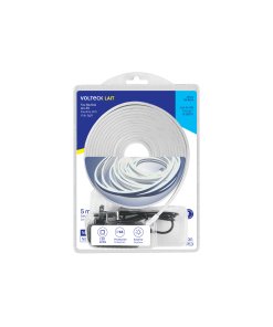 Tira flexible LED luz día neón 5 m Volteck - Reemplazo moderno para iluminación comercial con alto índice de reproducción cromática (Clave 45361)