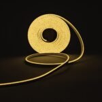 Tira flex LED neón 14 W para interior y exterior, 5 m, ámbar
