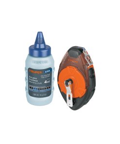 Tiralíneas Profesional Truper Plástico con Gis 30 m (100 ft) - Tecnología de Bobina Suave para Marcado Continuo sin Enredos (Clave 18575)
