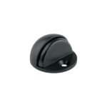 Tope tipo media luna para puerta, negro mate, HERMEX
