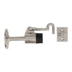 Tope con gancho para puerta, cromo satinado, HERMEX