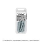 Blíster con 6 tornillos 1/4' x 2' tipo máquina, FIERO