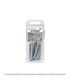 Blíster con 6 Tornillos 5/16' x 1' Tipo Máquina, Versatilidad y Resistencia para Uso Profesional, clave 40803 - Fiero