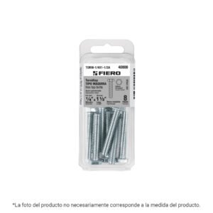 Blíster con 6 tornillos 5/16' x 1' tipo máquina, FIERO