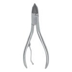 Alicate 5' de acero inoxidable para uñas, herramienta de alta calidad para manicura, Pretul clave 27085