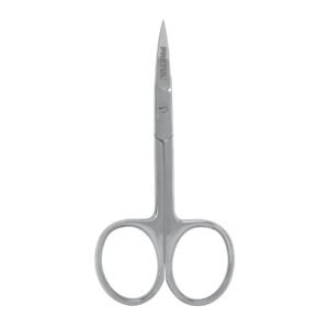 Tijera 3-1/2' Acero Inox, Punta Curva para Manicure, Alta Precisión para Cuidado Personal, PRETUL Pretul Clave 27084