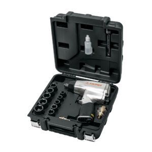 Kit de llave (pistola) de impacto 1/2', estuche plástico