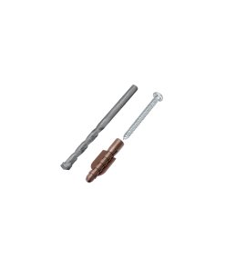 Kit de 20 Taquetes 5/16' con Pijas #10 y 1 Broca 5/16', Ideal para Proyectos de Construcción y Reparación, Clave 40160, Fiero