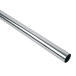 Tubo redondo para clóset, 3.0 m, acero cromado, HERMEX