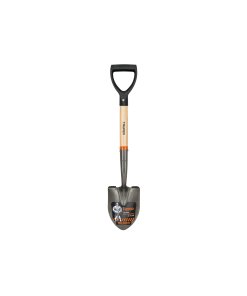 Pala Cajuelera Truper Redonda con Puño 'D' y Mango de Madera - Tecnología de Diseño Tradicional para Excavación que Ofrece Mayor Firmeza (Clave 17193)