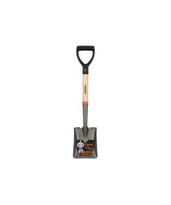 Pala Cajuelera Truper Cuadrada con Puño 'D' y Mango de Madera - Tecnología de Empuñadura Cómoda para Carga Pesada que Mejora el Control (Clave 17194)