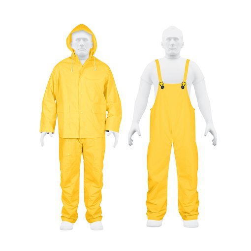 Conjunto TRUPER Impermeable M - DOBLE CAPA PROFESIONAL - Protección Superior - Alta Resistencia - Talla Mediana - Clave 14418