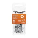 Blíster con 20 tuercas 5/16' hex de acero galvanizado, FIERO