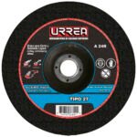 Disco abrasivo tipo 27 para acero inoxidable 4-1/2" x 1/4" Urrea U372