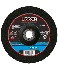 Disco abrasivo tipo 27 para acero inoxidable 4-1/2" x 1/4" Urrea U372