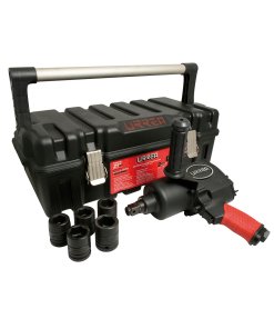 Juego de pistola de impacto neumática cuadro de 3/4" y accesorios métricos, 7 piezas Urrea UP772HAKM