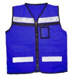 Chaleco de seguridad tipo supervisor cerrado con reflejante azul EEG Urrea USCH24