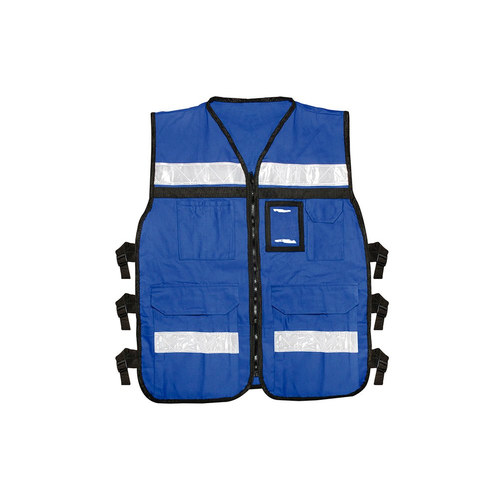 Chaleco de seguridad tipo supervisor abierto con reflejante azul EG Urrea USCH43