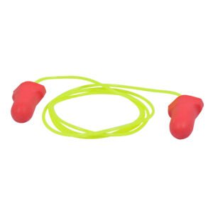 Tapones desechables de alta visibilidad color rojo para oídos SNR 32 dB Urrea USTO3