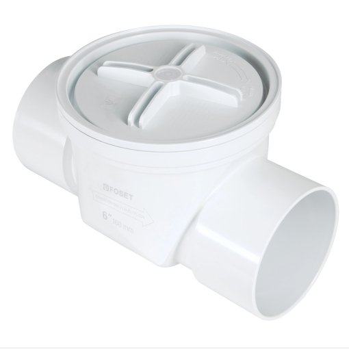 Válvula Antirretorno de ABS de 6', Alta Resistencia para Instalaciones Duraderas, Marca Foset, Clave 46469
