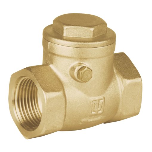 Válvula Check Horizontal de Latón, 3/4', Funcionalidad y Resistencia para Instalaciones Fuertes, Marca Foset, Clave 48511