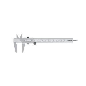 Calibrador vernier escolar 6', acero, std y mm, PRETUL