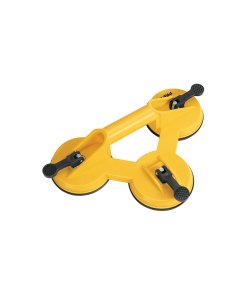 Ventosa de plástico para vidrio, 3 copas de succión, opción ideal para levantar grandes paneles de vidrio, PRETUL, clave 28028.