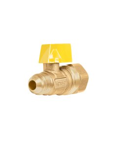 Válvula de Control de Latón para Gas, 3/8' x 1/2', Alta Resistencia y Funcionalidad para Instalaciones de Gas, Clave 49115, FOSET