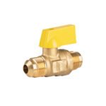 Válvula de control para gas, latón, 3/8' flare x 3/8' flare