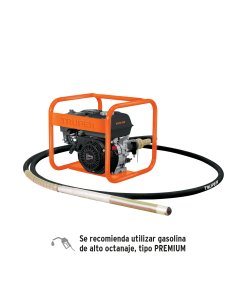 Vibrador para Concreto Truper con Motor a Gasolina 5.5 HP - Tecnología de Alta Frecuencia para Compactación Perfecta en Obras de Construcción (Clave 103237)