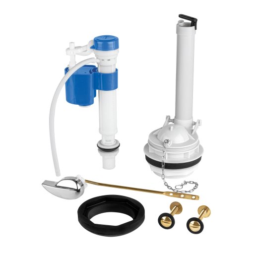 Juego de Reparación para WC, Con Válvula Ajuste y Tornillos Metálicos, Resistente y Duradero, Ideal para Reparaciones en WC, Clave 45309, Foset