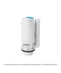Válvula de Descarga Dual para WC 3' con Empaque y Botón, Alta Durabilidad y Estilo, Clave 44169, FOSET