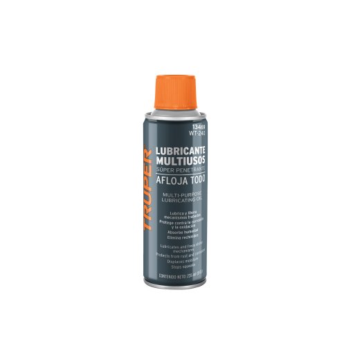 Lubricante multiusos Truper Standard 235ml - Tecnología de penetración rápida para usos generales que libera piezas atascadas y elimina chirridos en mecanismos diversos (Clave 13469)