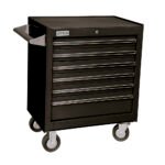 Gabinete móvil 6 gavetas 27" negro serie X Urrea X27M6N