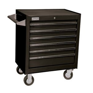 Gabinete móvil 6 gavetas 27" negro serie X Urrea X27M6N