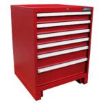 Gabinete fijo 6 gavetas 28" serie X Urrea X28F6