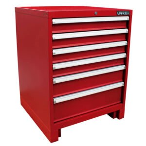 Gabinete fijo 6 gavetas 28" serie X Urrea X28F6